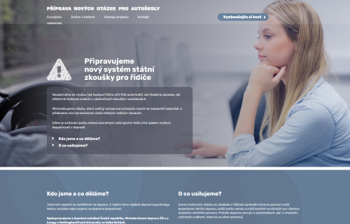 Web o přípravě nových otázek pro autoškoly